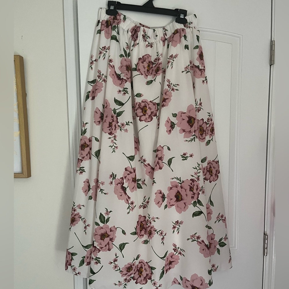 Shein Plus Floral Maxi Skirt